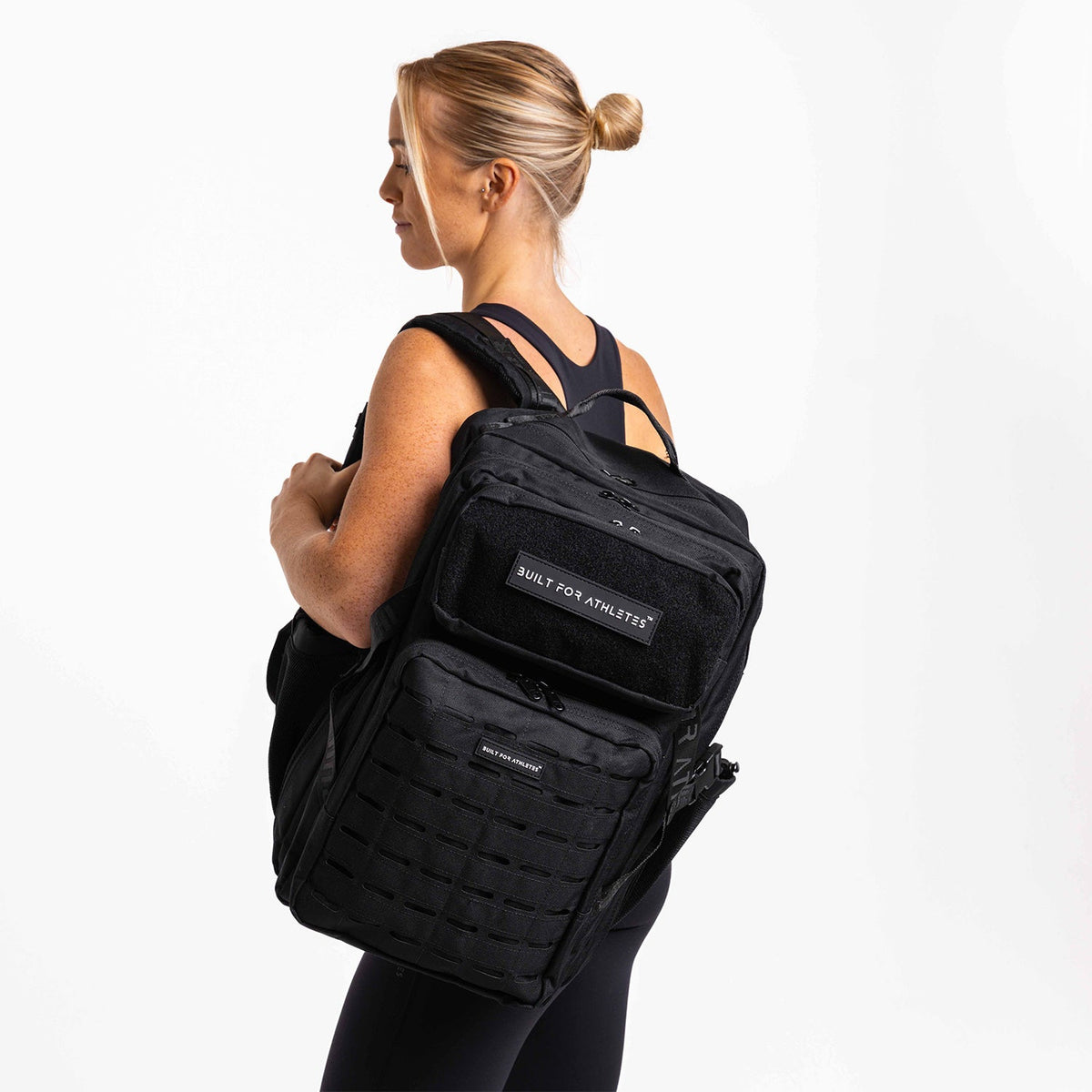 Built For Athletes Large Gym Backpack Black