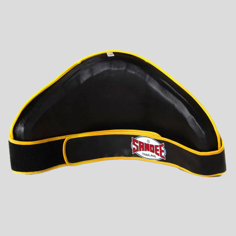 Sandee Leather Hook and Loop Fastening Belly Pad Black/Yellow