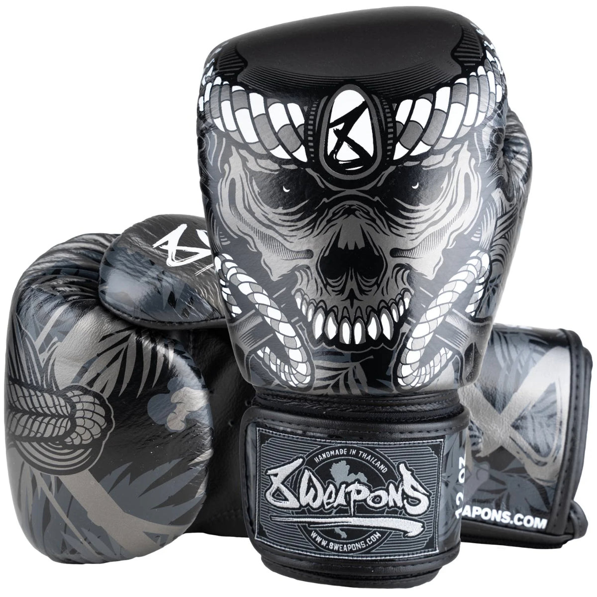 8 όπλα νησί Bone Island Boxing Gloves Black