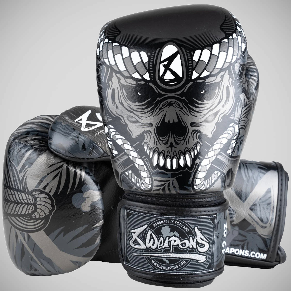 8 όπλα νησί Bone Island Boxing Gloves Black