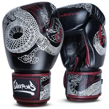 Black 8 Weapons Sak Yant Naga Boxing Gloves