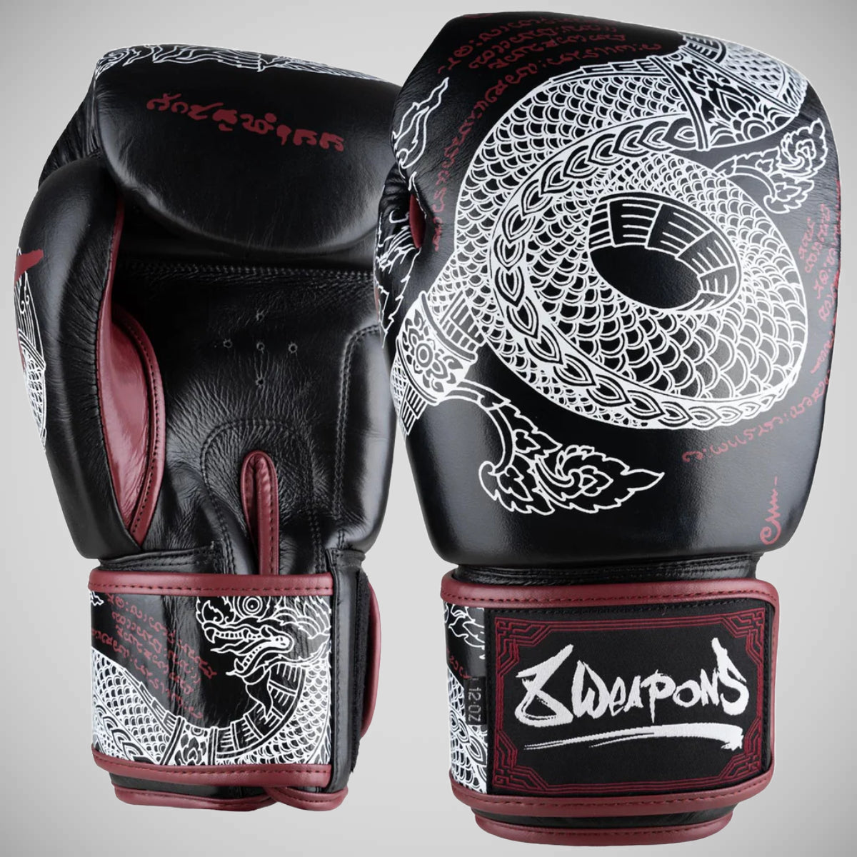 8 зброя Sak Yant Naga Boxing Boxing Boxing Black