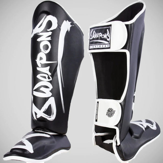 8 Weapons Unlimited Shin Guards Black