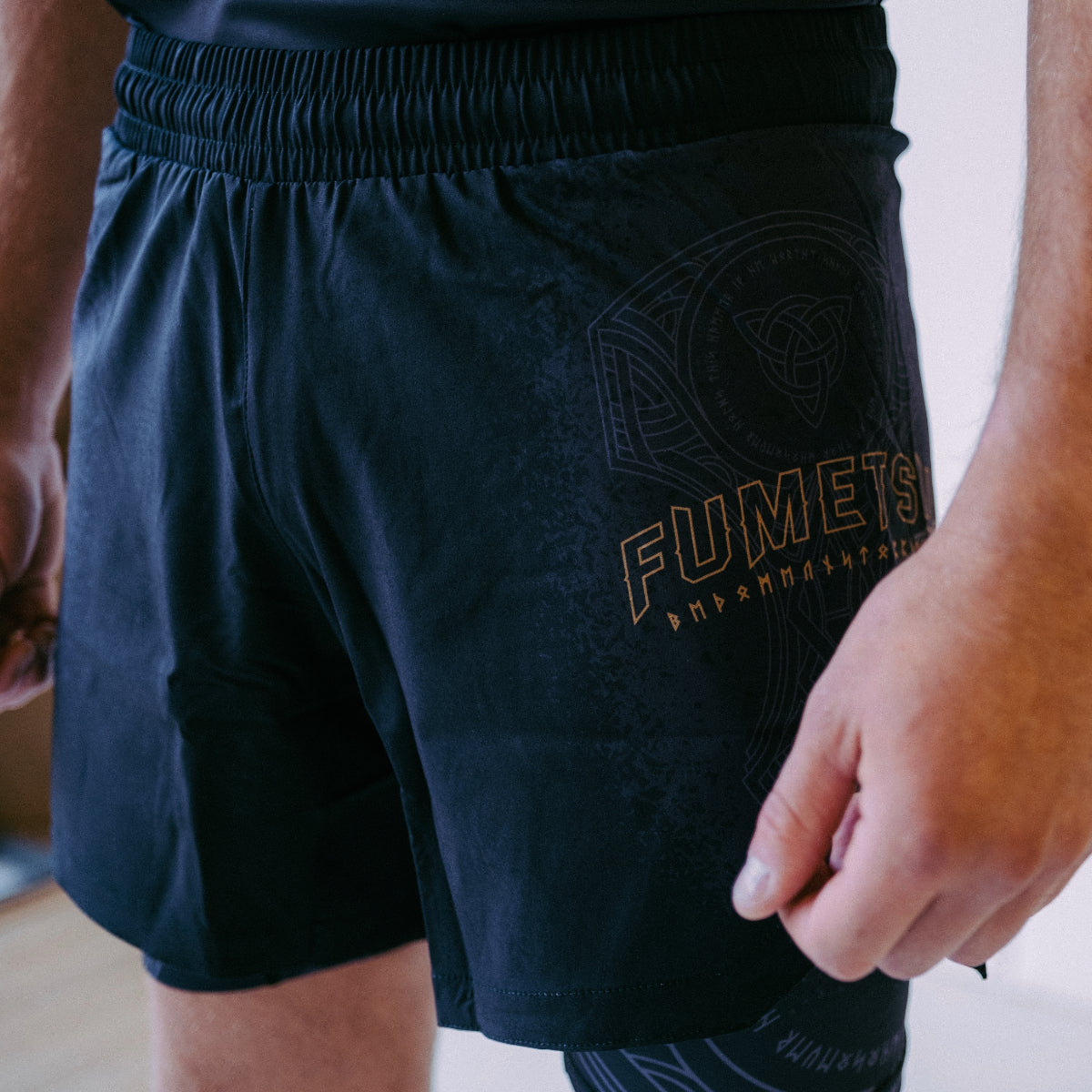 Fumetsu mjolnir подвійний шар бойові шорти чорний/бронза