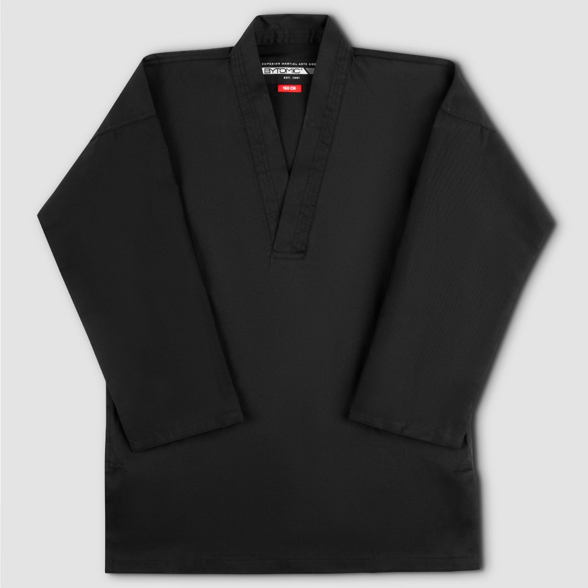 Bytomic Red Label en V-Neck Martial Arts Uniforme Negro