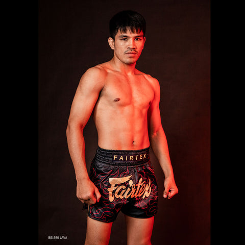 Black Fairtex BS1920 Lava Muay Thai Shorts