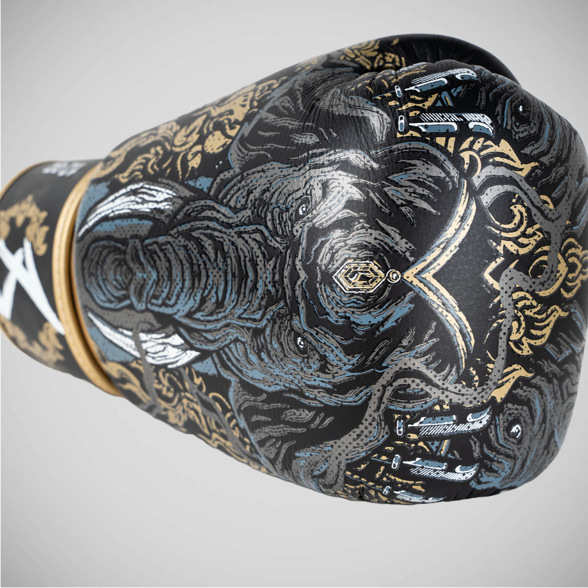 8 Armas três elefantes 2.0 luvas de boxe preto/dourado