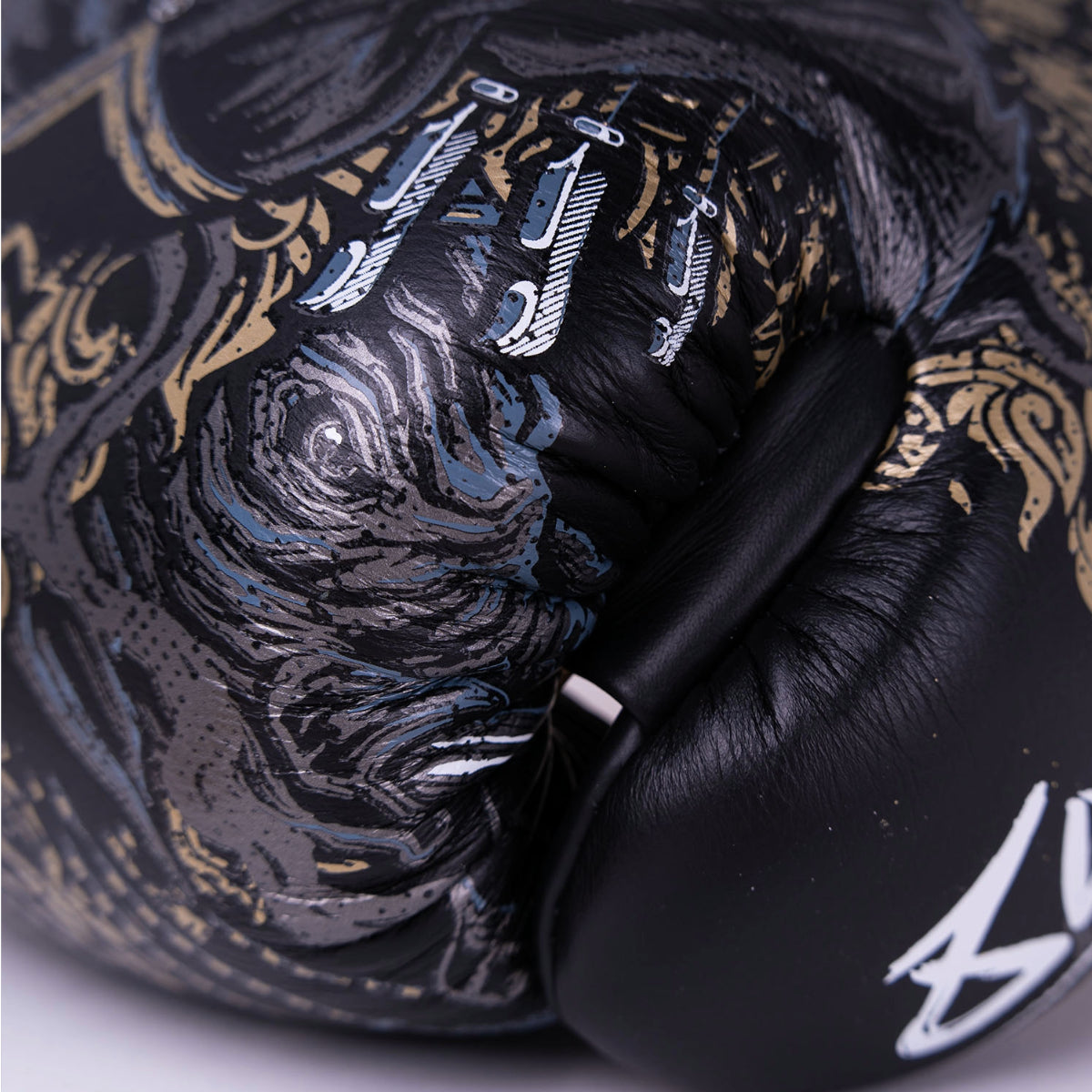 8 Armas três elefantes 2.0 luvas de boxe preto/dourado