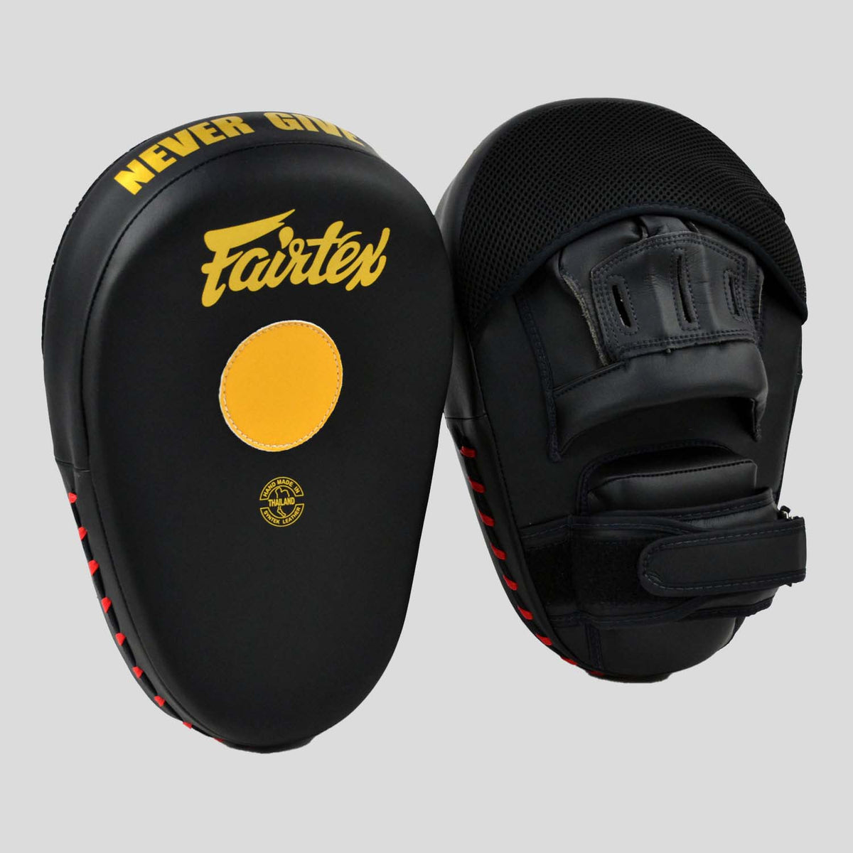 新品】Fairtex フォーカスミット FMV13 レッドブラック（FMV13 FairTex  