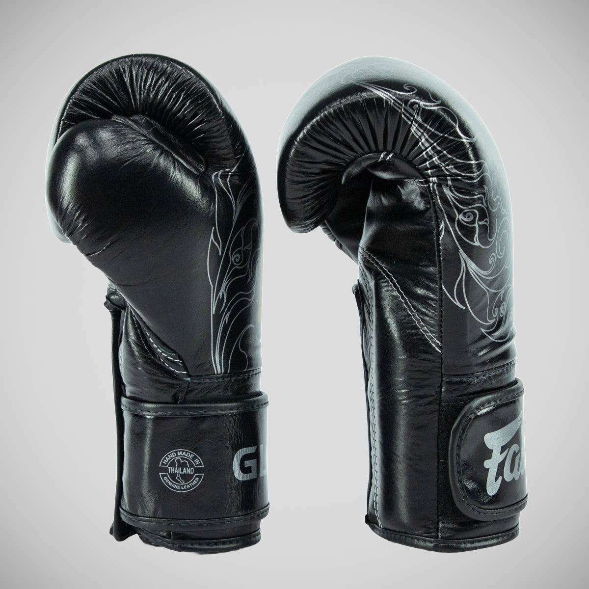Fairtex BGVG3 x Гачок слави та петлі кріплення боксерських рукавичок Чорне/Золото