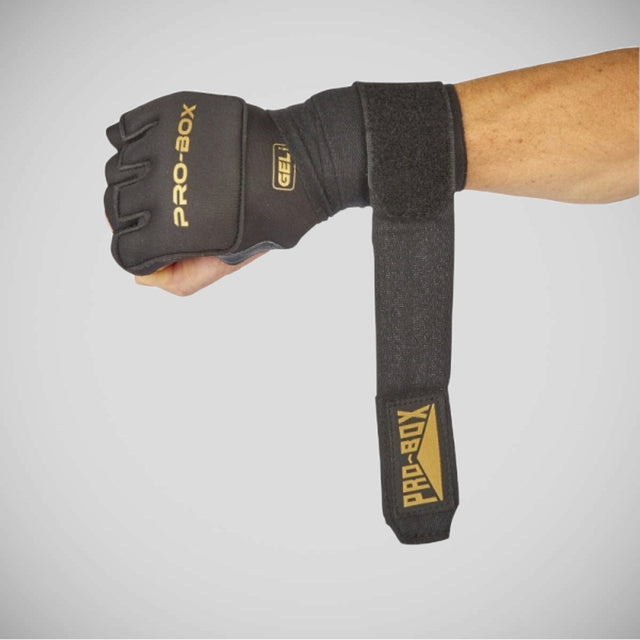 Pro-Box Gel Hand Wraps Black/Gold