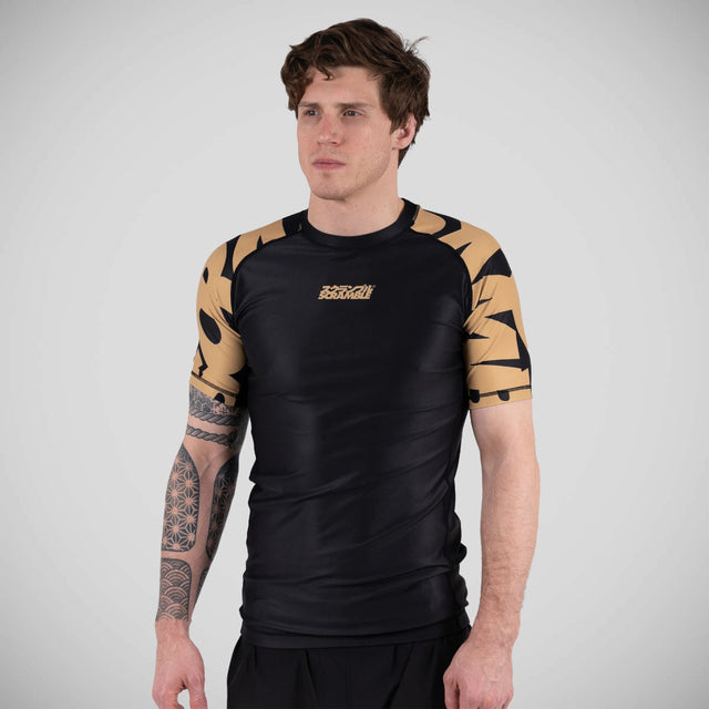 Scramble Baka Rash Guard Black/Gold