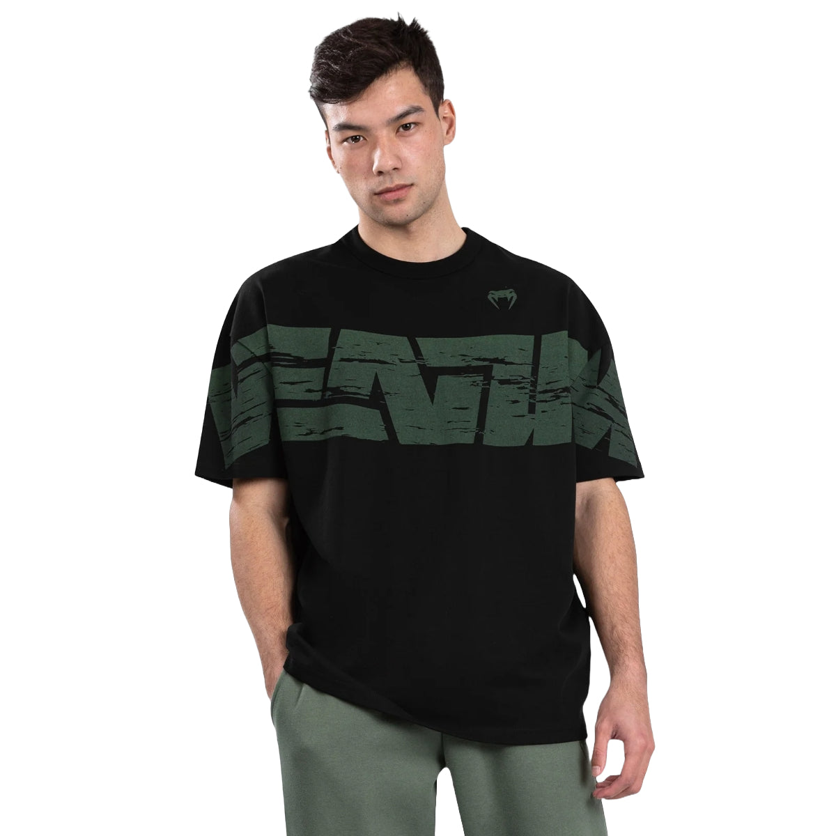 Venum Schließen Sie XL T-Shirt Black/Green an