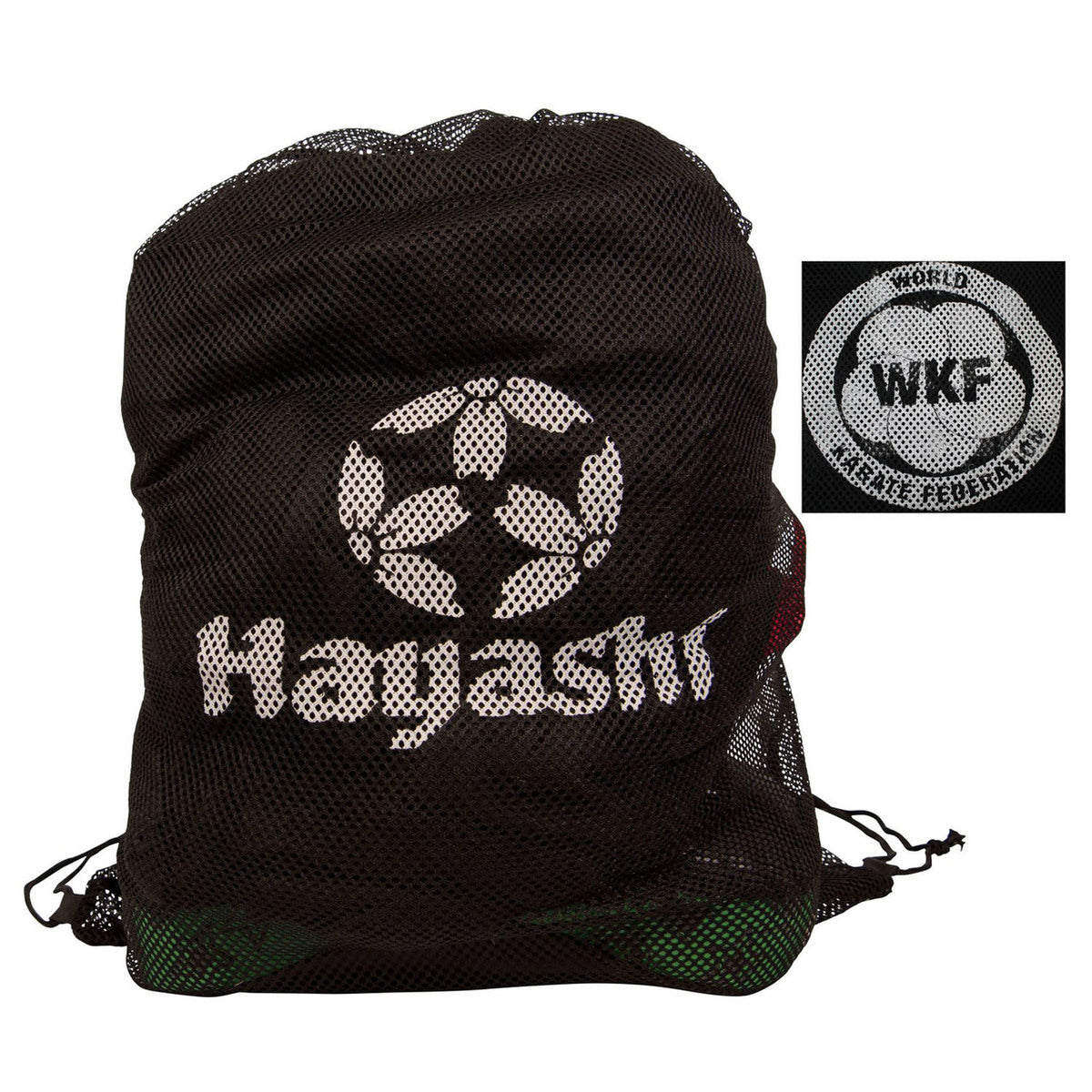 Hayashi wkf 메쉬 백 검은 색