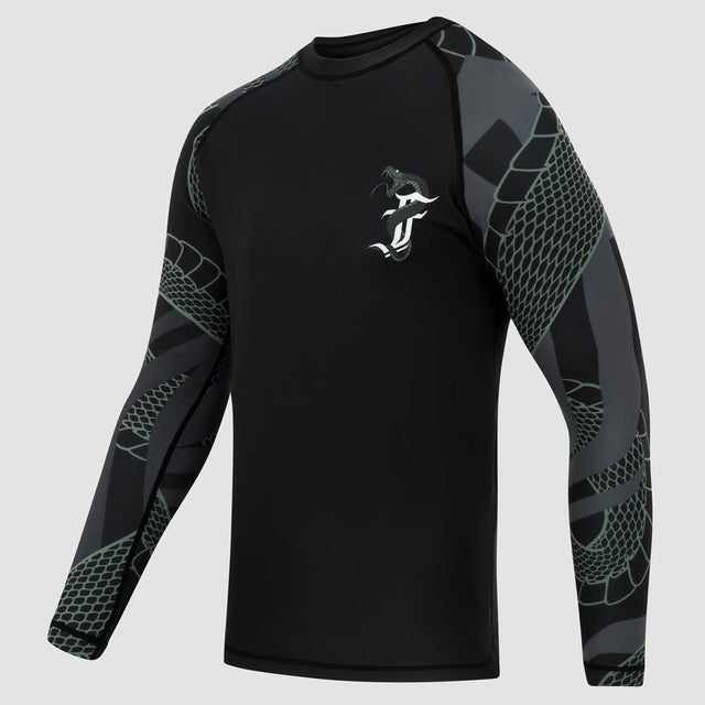 Fumetsu Anaconda Womens Long Sleeve Rash Guard Black/Khaki