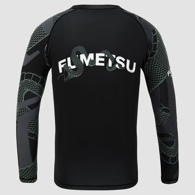 Fumetsu Anaconda Womens Long Sleeve Rash Guard Black/Khaki