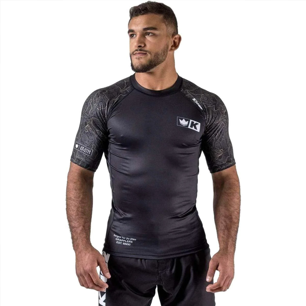 Kingz Apex半袖ラッシュガードブラック