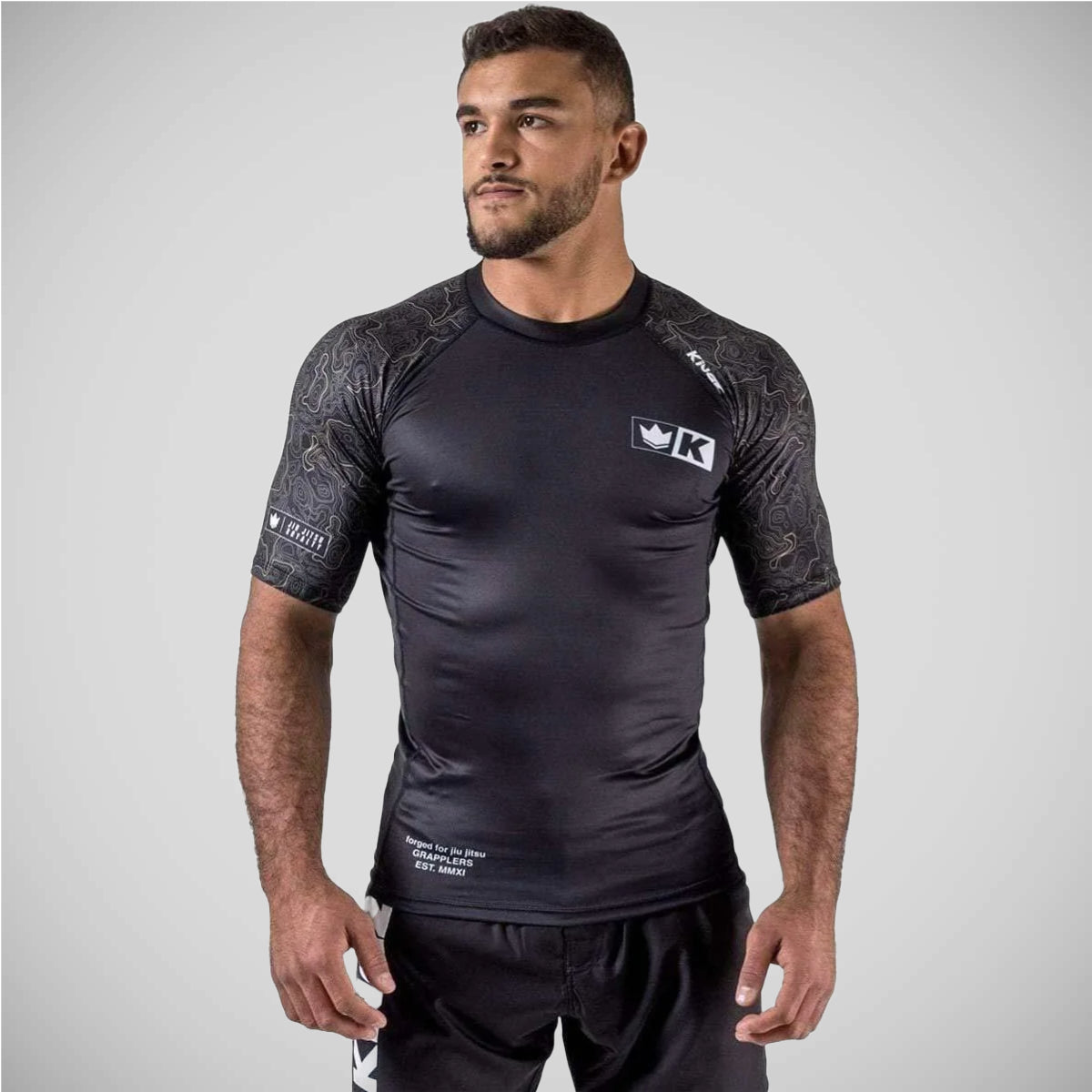 Kingz Apex半袖ラッシュガードブラック