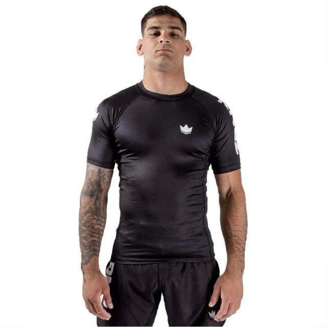 Kingz Kore Short Sleeve Rash Guard Black