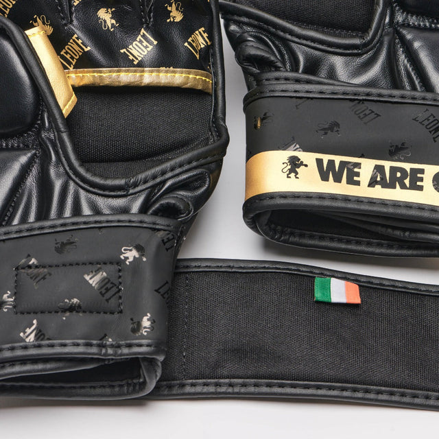 Leone DNA Hybrid MMA Gloves Black