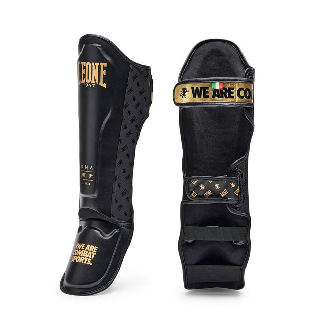 Leone DNA Shin Instep Guards Black