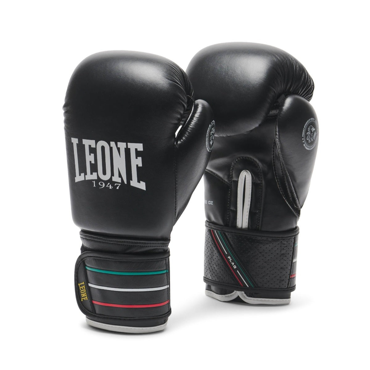 Leone Flag Boxing Gloves Black