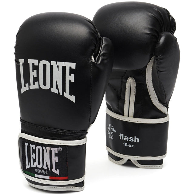 Leone Flash Boxing Gloves Black