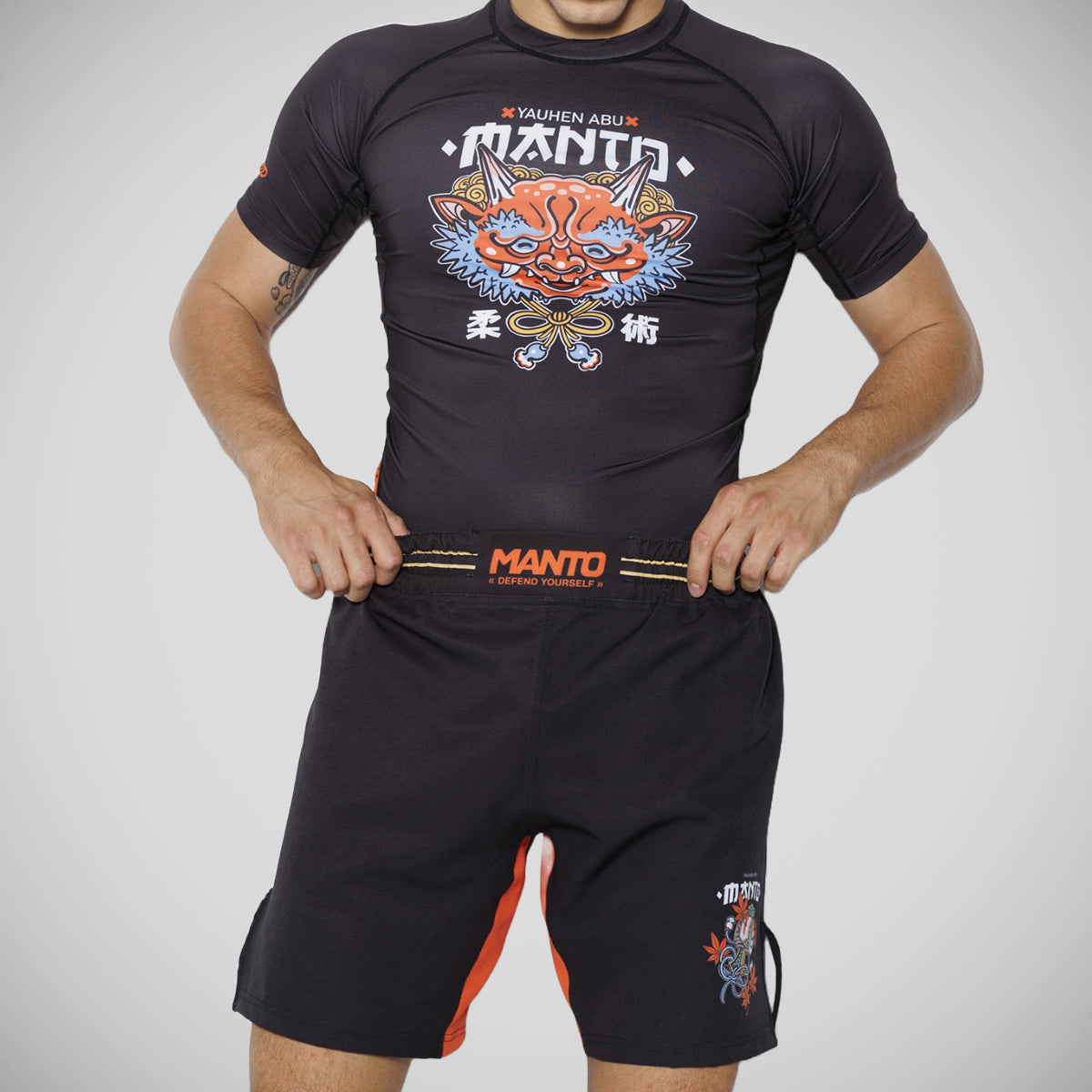 Manto x Yauhen Abu Oni Rash Guard preto