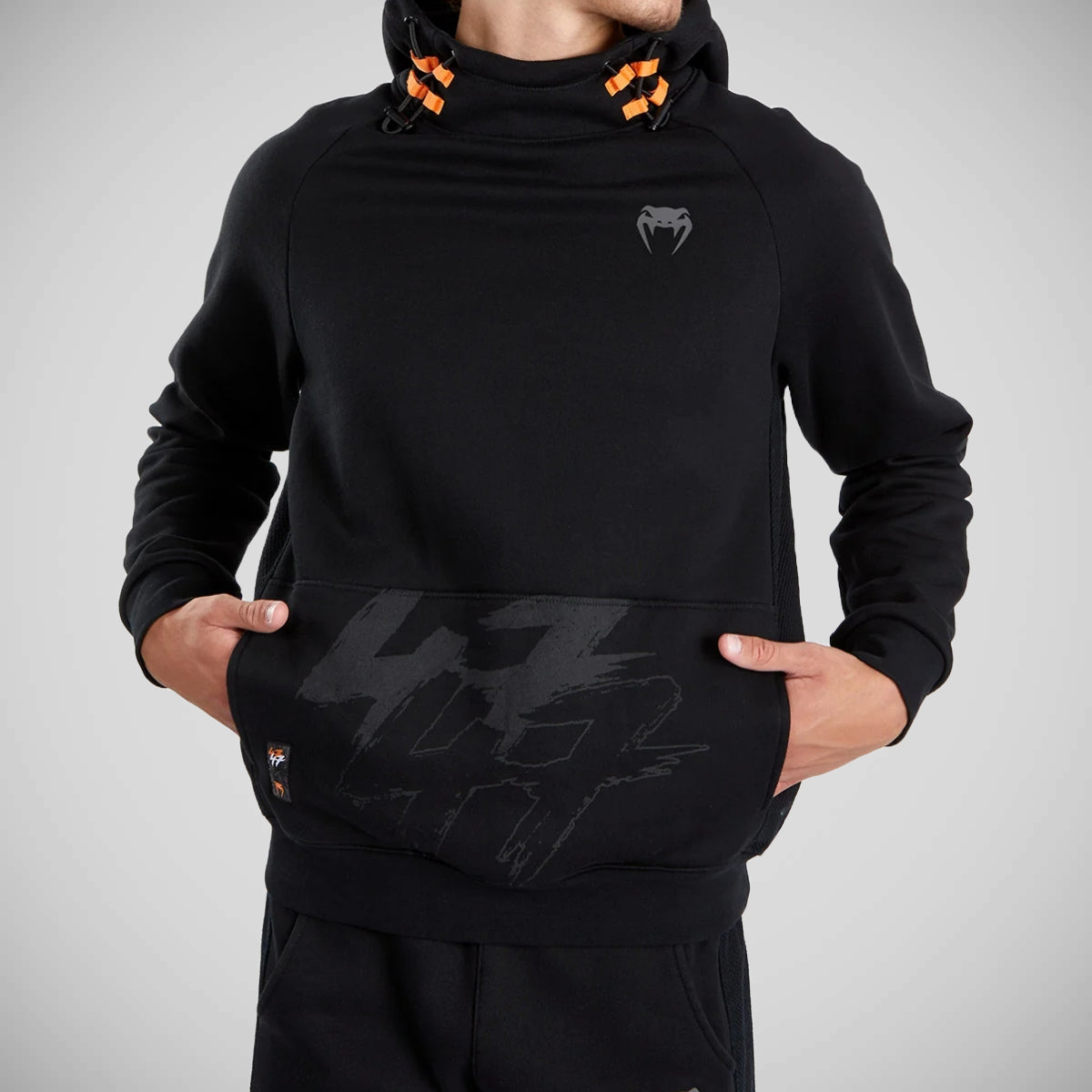 Venum S47 sudadera con capucha negra/naranja