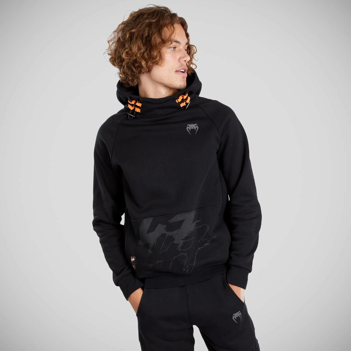 Venum S47 sudadera con capucha negra/naranja