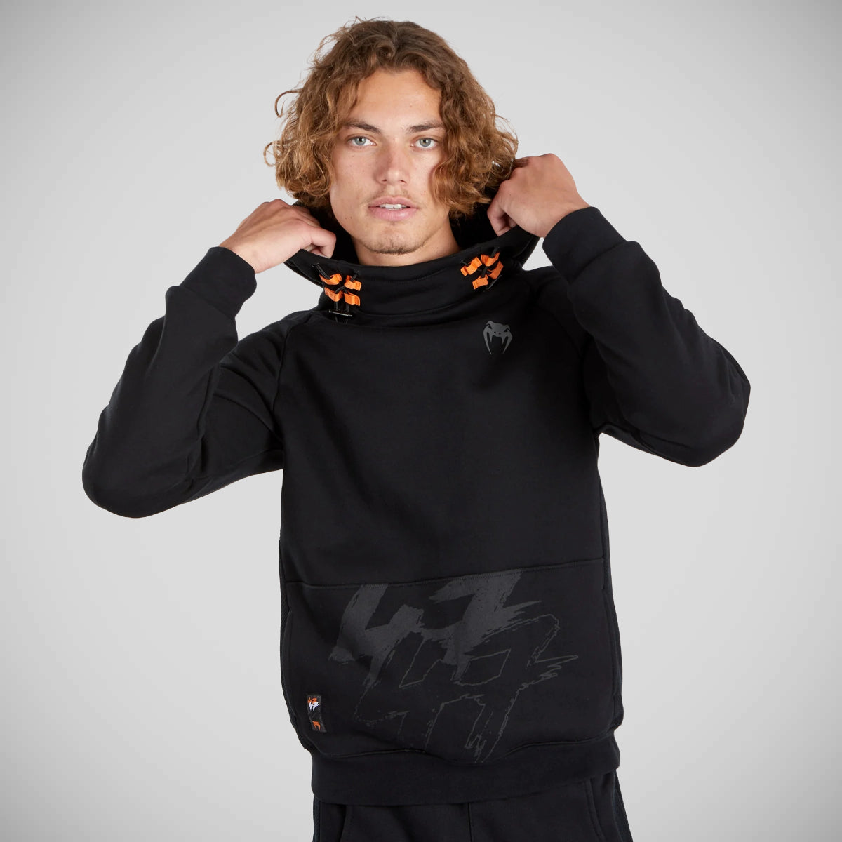 Venum S47 sudadera con capucha negra/naranja