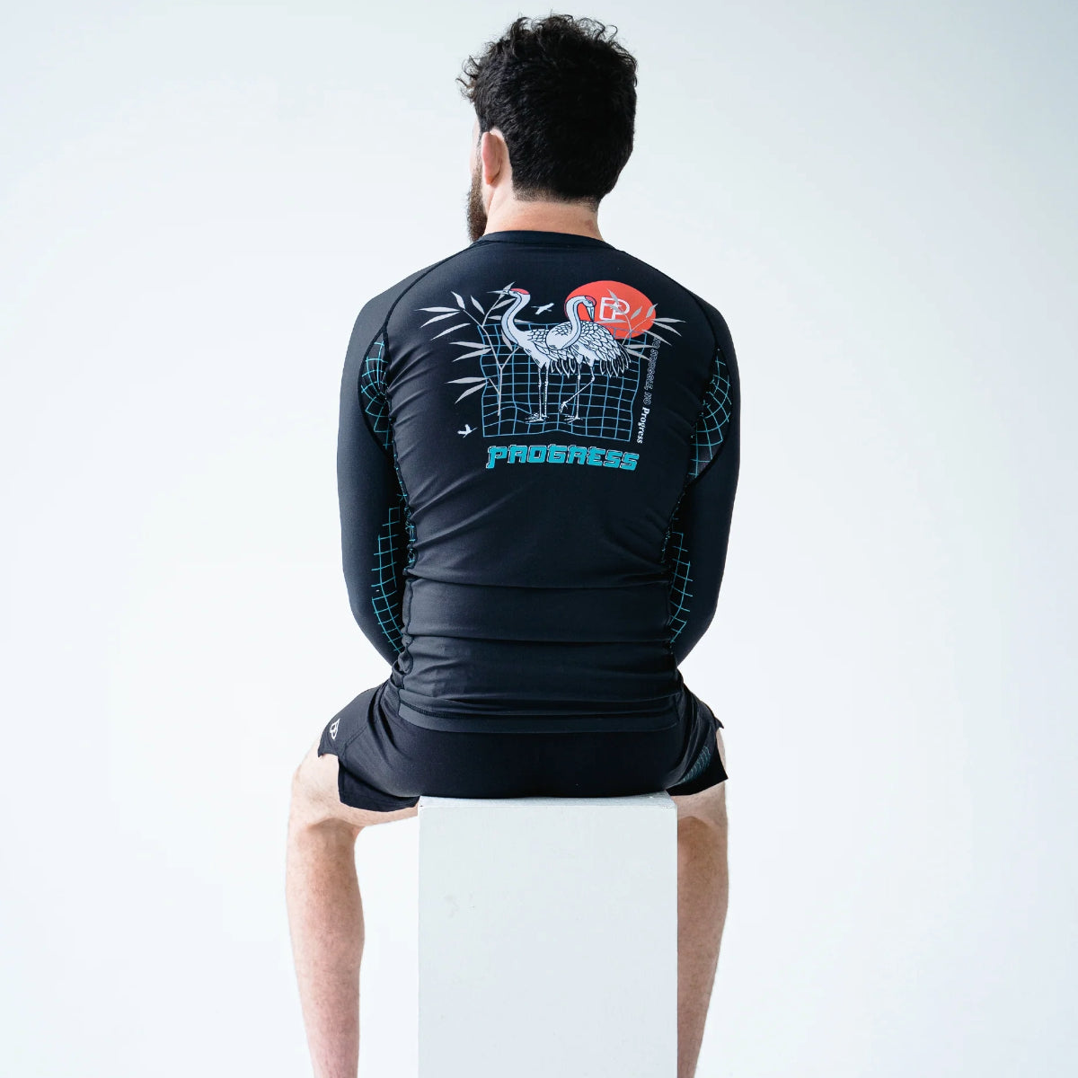 Vooruitgang onbekende kraan met lange mouwen uitslagbeschermer zwart