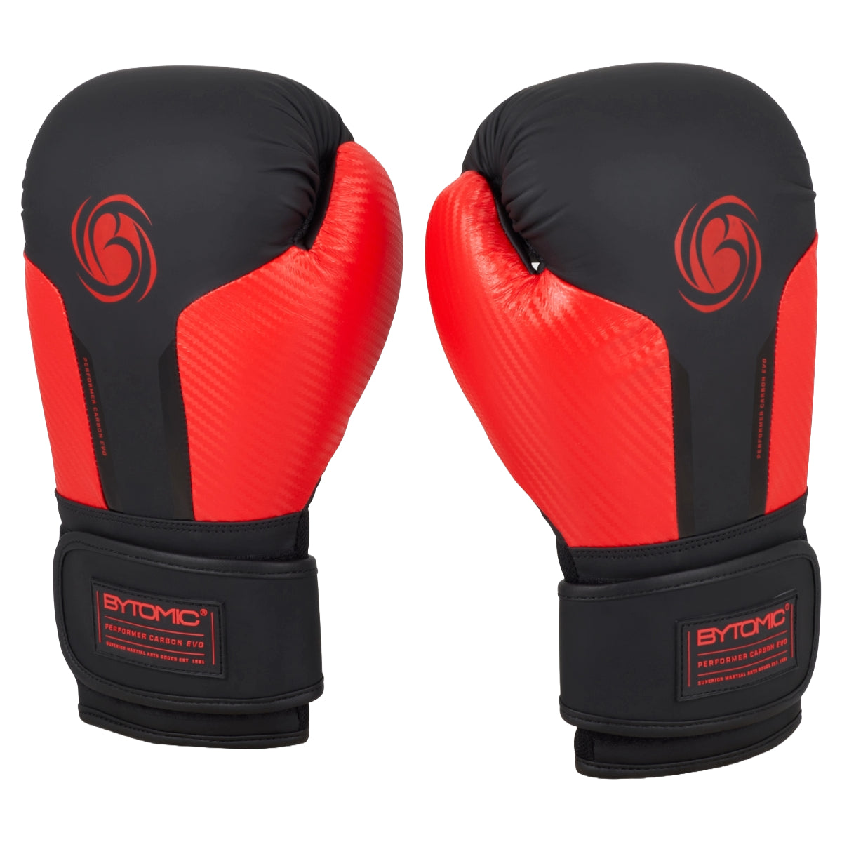 Black/Red Bytomic Performer Carbon Evo Boxing Gloves