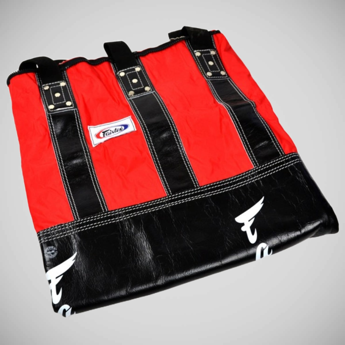 Fairtex HB3 भारी बैग (अन-भरा) काला/लाल