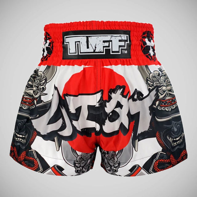 TUFF Sport MS659 The Samurai of Siam Muay Thai Shorts Black/Red