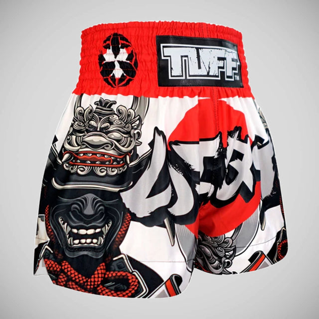 TUFF Sport MS659 The Samurai of Siam Muay Thai Shorts Black/Red