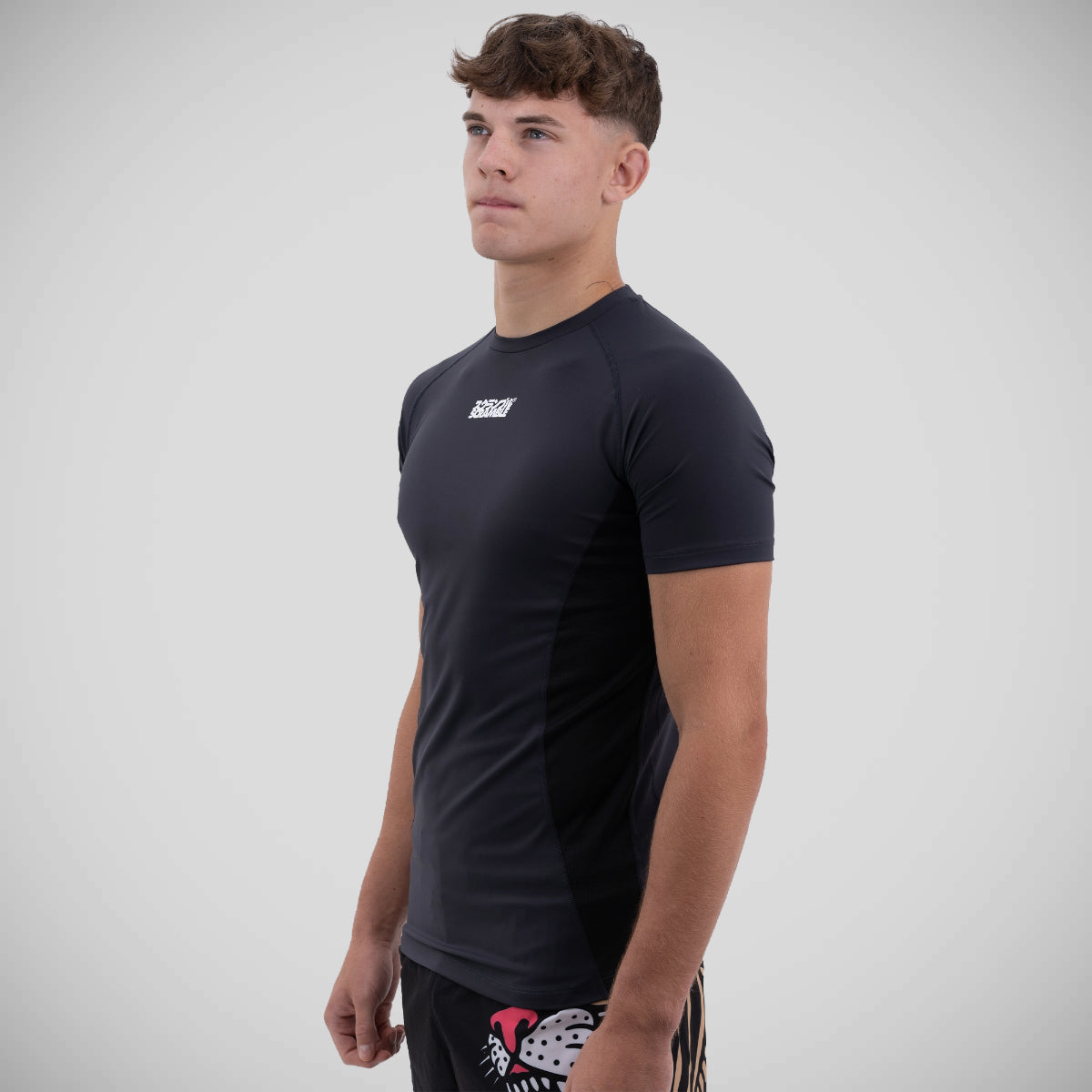 Scramble Shinobi Short Sleeve Rash Guard Black