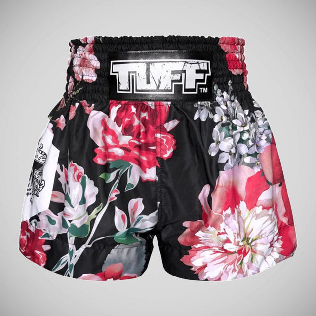 TUFF Sport MS655 Wild Thorns Muay Thai Shorts Black
