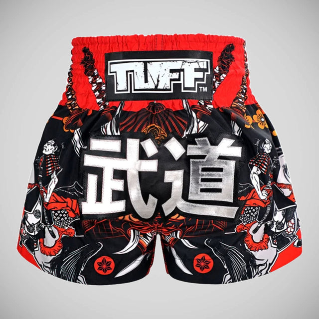 TUFF Sport MS660 Tora Samurai Muay Thai Shorts Black