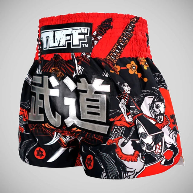 TUFF Sport MS660 Tora Samurai Muay Thai Shorts Black