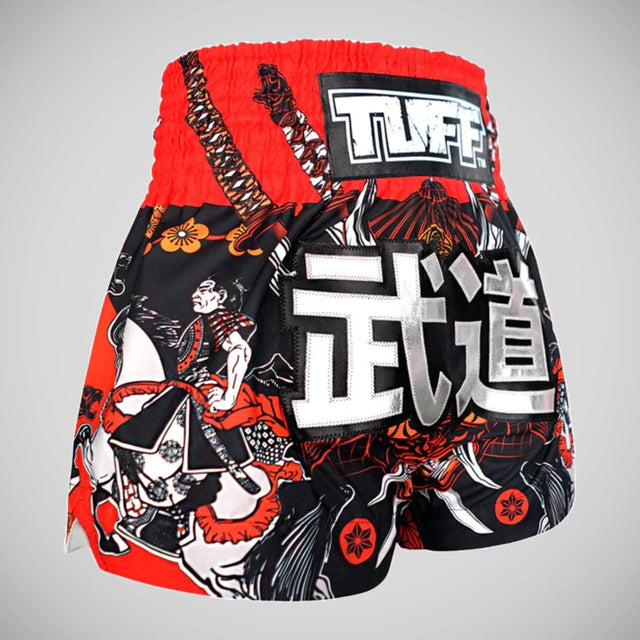 TUFF Sport MS660 Tora Samurai Muay Thai Shorts Black