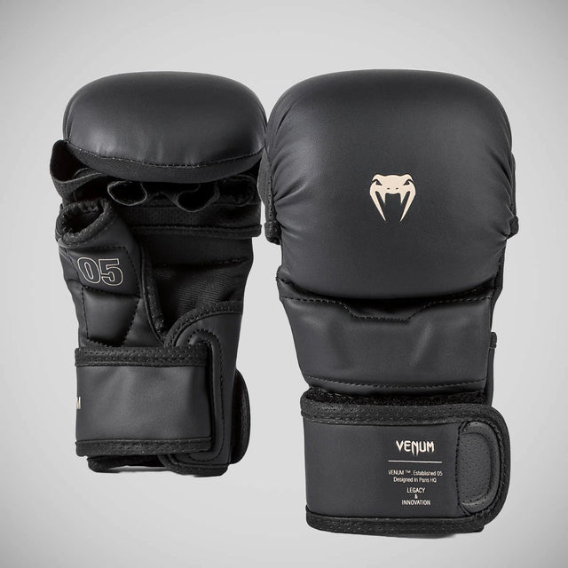 Venum Impact Evo Sparring MMA Gloves Black