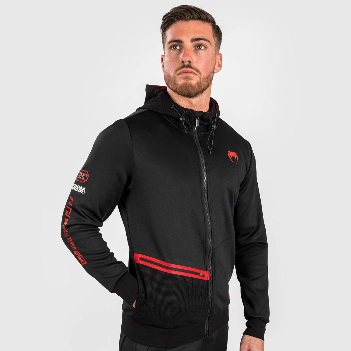 Venum UFC Adrenaline Authentic Fight Week Zip Hoodie Schwarz