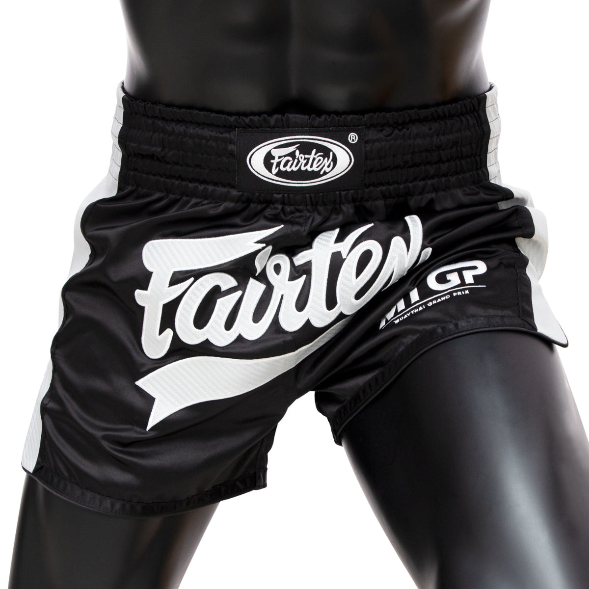 Fairtex x mtgp muay thai shorts preto/branco