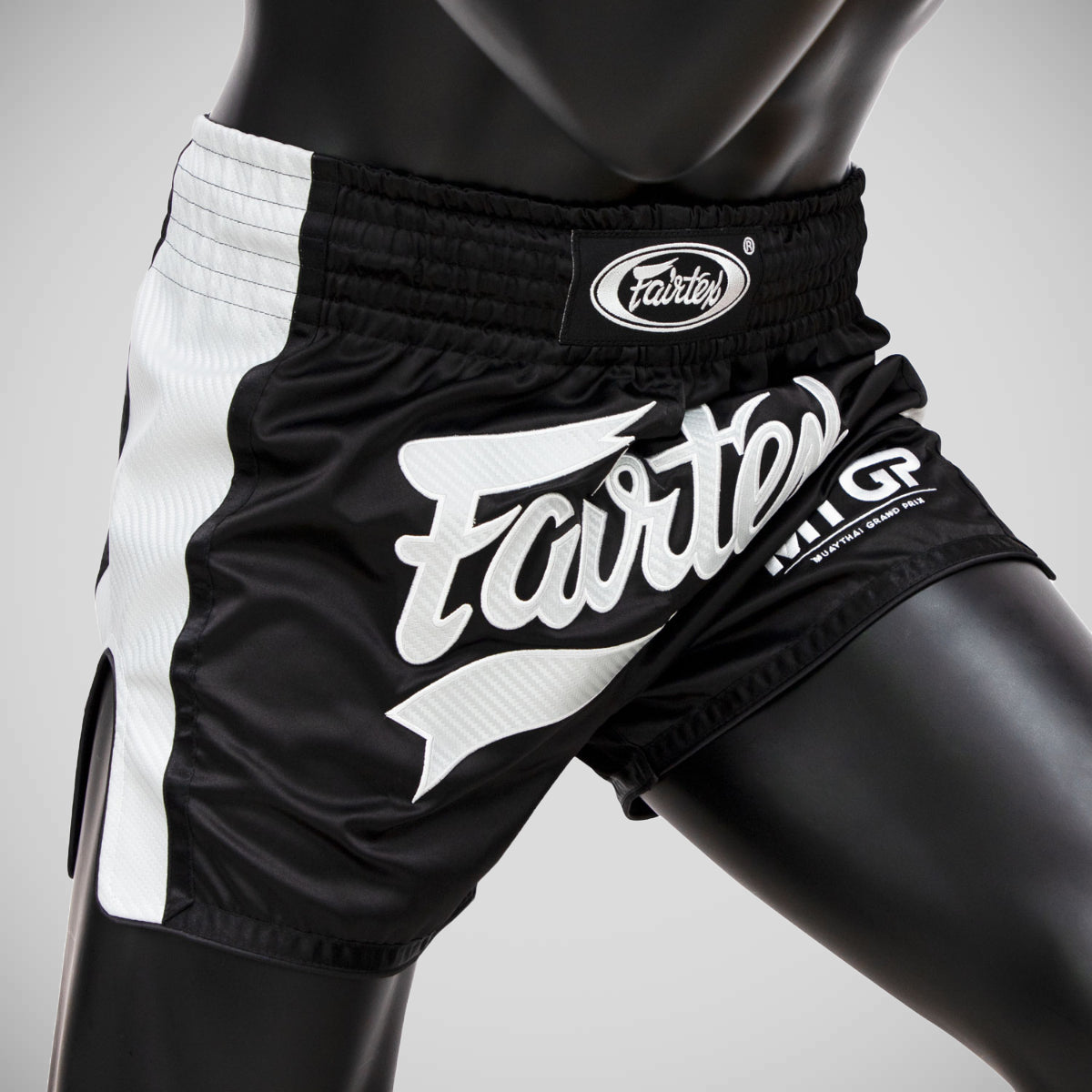 Fairtex x mtgp muay thai shorts preto/branco