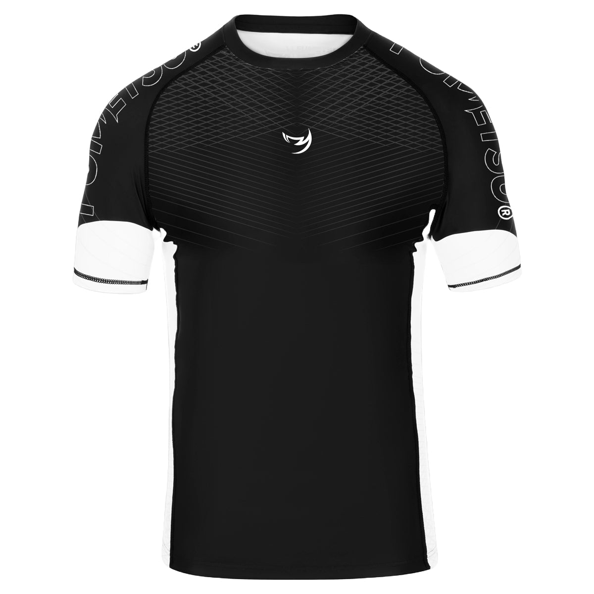 Fumetsu -Konkurrent MK2 Kurzärmel -Hautausschlagsschutz Schwarz/Weiß