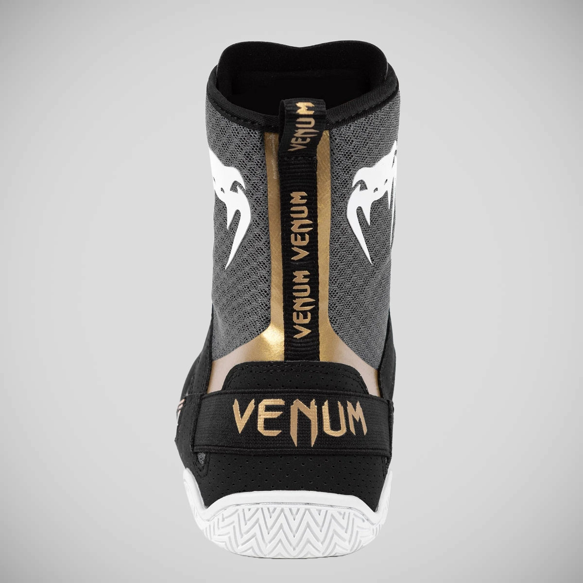 Venum Elite -Boxschuhe schwarz/weiß/gold