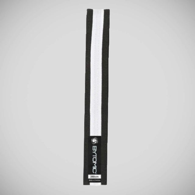 Bytomic Martial Arts Belt Black/White Stripe