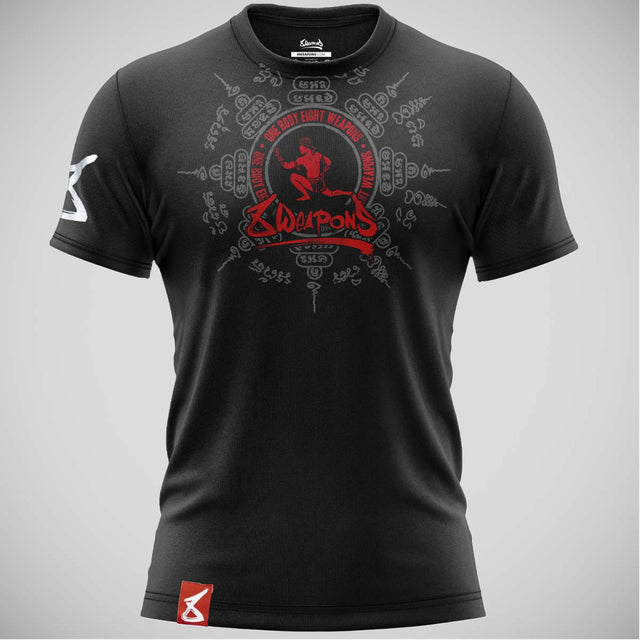 8 Weapons Eight Ways Yant Muay Thai T-Shirt Black