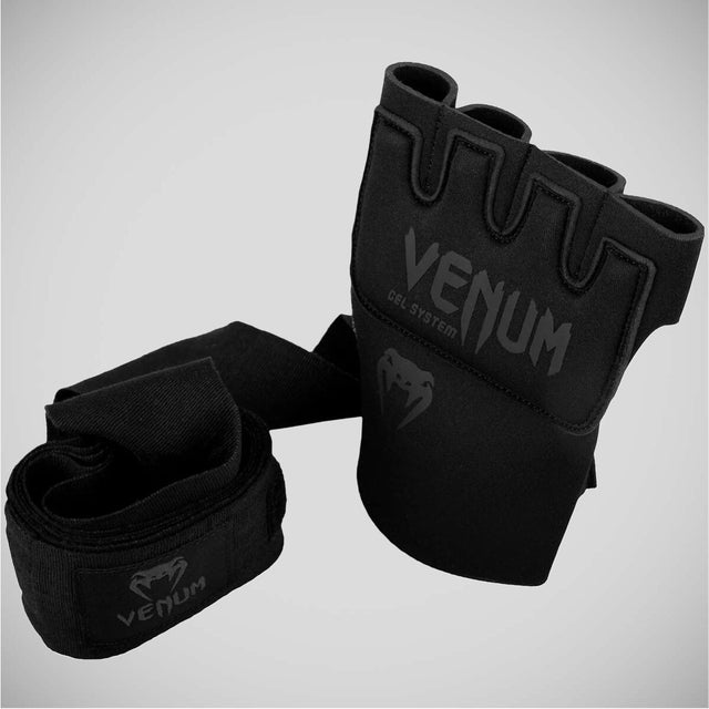 Venum Kontact Gel Wrap Gloves Black/Black